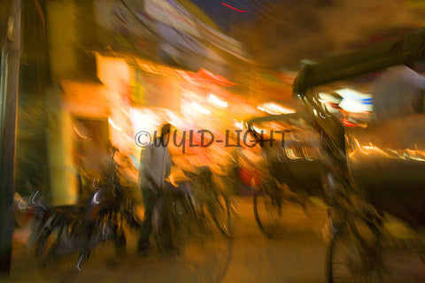 Street Scene Taken from a Moving Taxi, Varanasi, India MS-6461