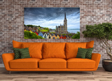Exquisite View of St. Colman's Cathedral Overlooking Cork Harbor Art 20427