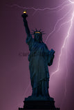 Statue of Liberty and Lightning, New York City, New York! 20322
