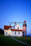 West Quoddy Head Light, Lubec, Maine Coast! MS-9950 Lighthouse Art