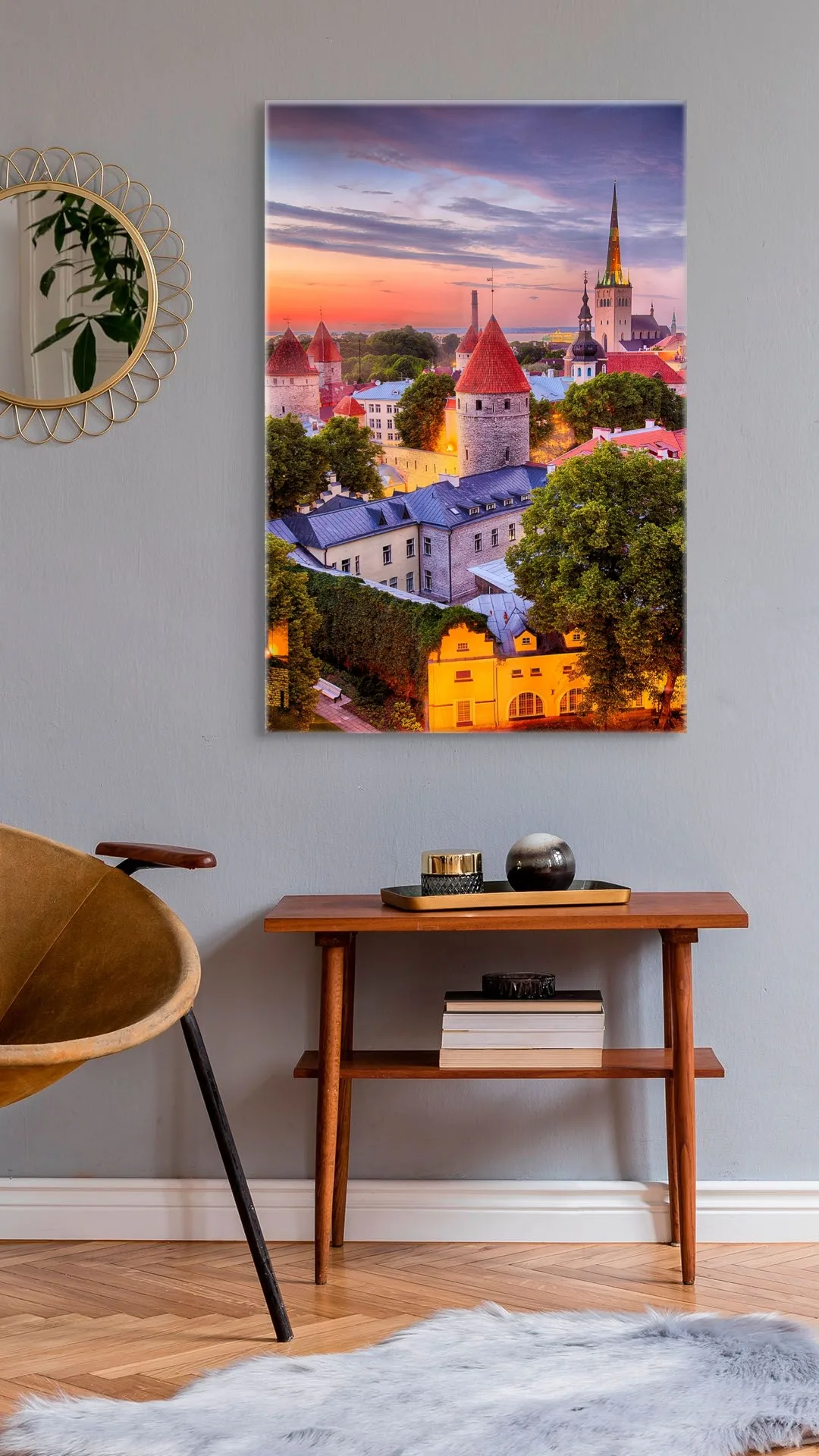 A Stunning Overhead View of Old Town in Tallinn, Estonia - Image 3
